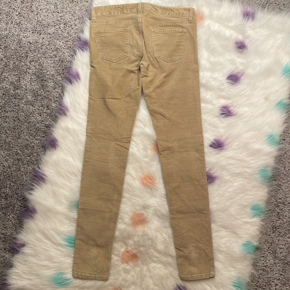 American Eagle Tan Corduroy Jeggings Size 2 - Picture 3 of 7